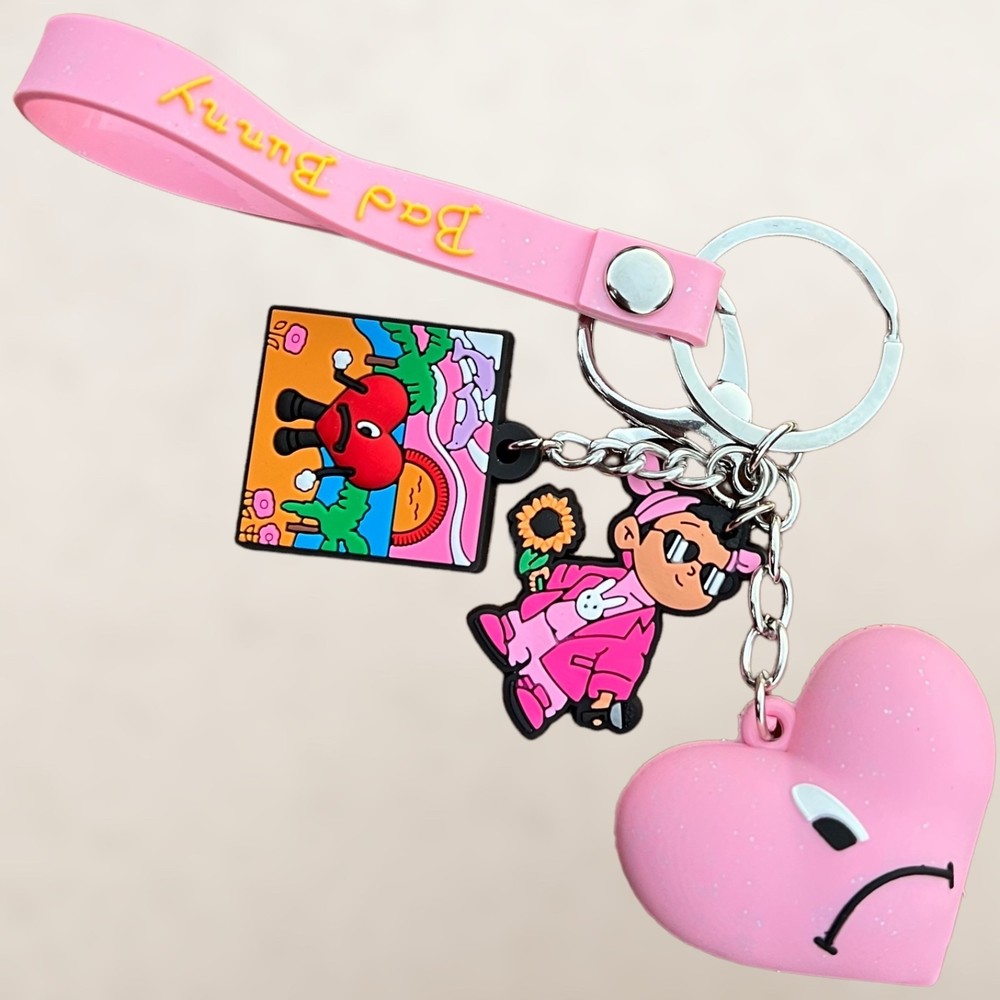 Bad Bunny Keychain Pink